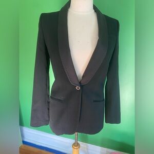 y2k See By Chloe Black tuxedo linen cotton Blazer Jacket made in Italy